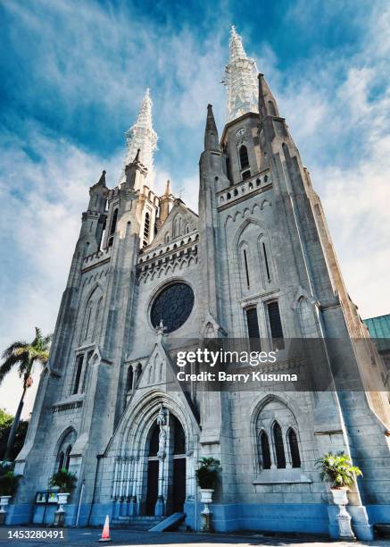 katedral church, jakarta indonesia. - katedral stock pictures, royalty-free photos & images