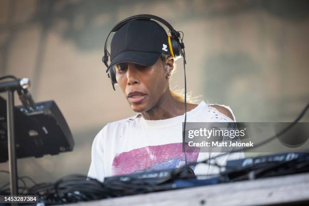 Honey Dijon performs at Wildlands Festival 2022 on December 30, 2022 in Perth, Australia.