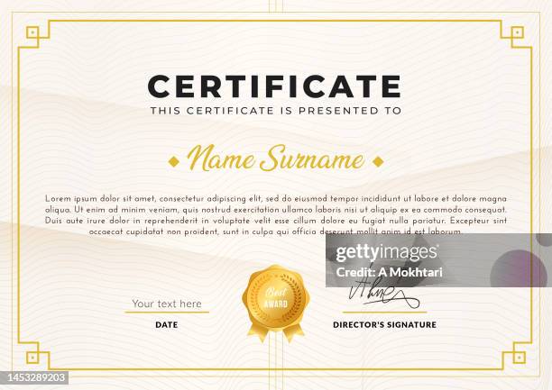 diploma and certificate. - certificate vector stock illustrations