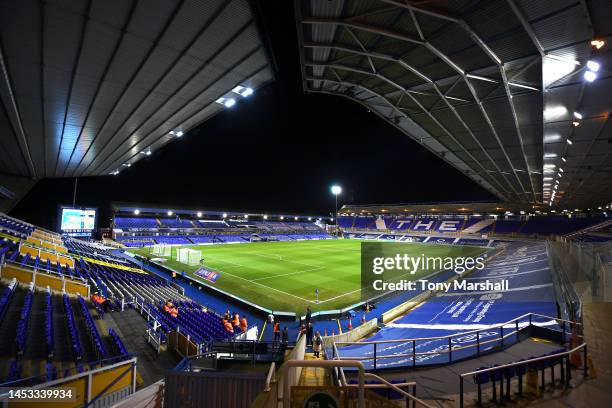 View of St Andrew's Trillion Trophy Stadium, home of Birmingham City Football Club during the Sky Bet Championship match between Birmingham City and...