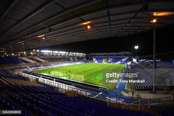 View of St Andrew's Trillion Trophy Stadium, home of Birmingham City Football Club during the Sky Bet Championship match between Birmingham City and...