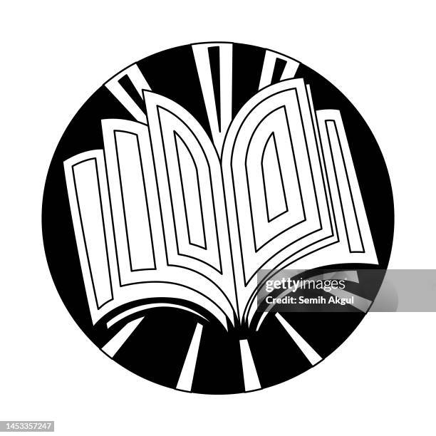 book icon vector illustration - empty bookcase stock illustrations