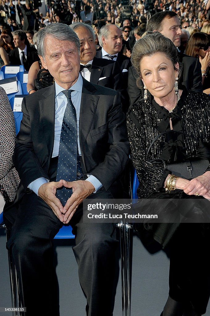 Gianluigi Aponte And Wife Attend The MSC Divina Cruise Ship Launch On gianluigi-aponte-and-wife-attend-the-msc-divina-cruise-ship-launch-on