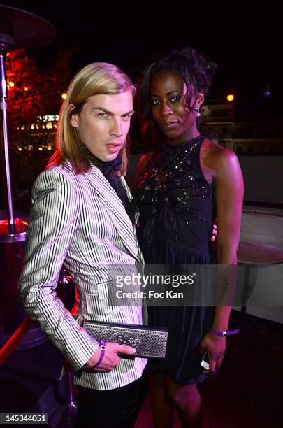 Christophe Guillarme and actress jessy Ugolin attend the Queer Palm Awards 2012 - 65th Annual Cannes Film Festival at Le Baron Palais du Festival on...