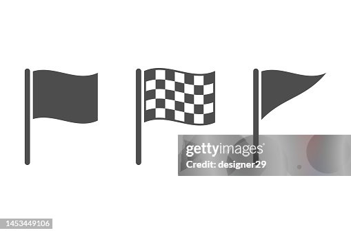 Flag Icon Set Vector Design on White Background. Flag Icon Set Vector Design on White Background.