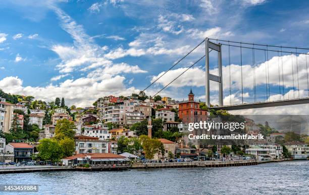 15th of july martyrs bridge - istanbul province stock pictures, royalty-free photos & images