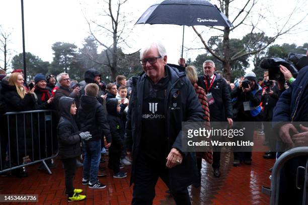 Bill Foley, Managing General Partner of the Black Knight Football Club, arrives prior to the Premier League match between AFC Bournemouth and Crystal...