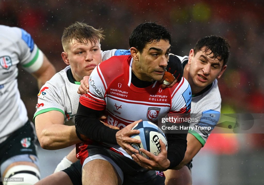 Gloucester Rfc Santiago Carreras of Gloucester Rugby is tackled by Juan Martin... News ...