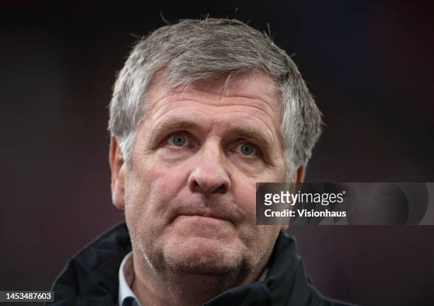 Former Liverpool player Jan Molby before the Premier League match between Aston Villa and Liverpool FC at Villa Park on December 26, 2022 in...