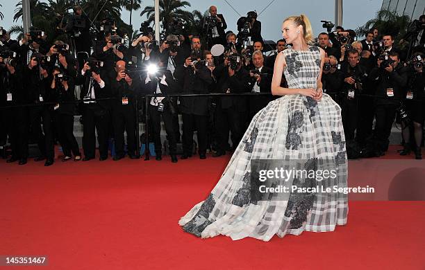 Jury member actress Diane Kruger attends the Closing Ceremony and "Therese Desqueyroux" premiere during the 65th Annual Cannes Film Festivalon May...
