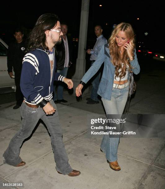 Shooter Jennings and Drea De Matteo are seen on April 23, 2005 in Los Angeles, California.