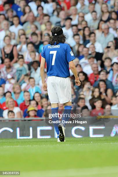 Sergio Pizzorno attends Soccer Aid 2012 in aid of Unicef at Old Trafford on May 27, 2012 in Manchester, England.