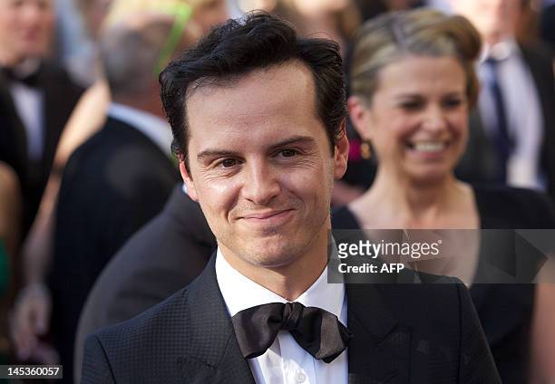 British actor Andrew Scott arrives for the BAFTA Television awards at the Royal Festival Hall in London, on May 27, 2012. AFP PHOTO / ANDREW COWIE