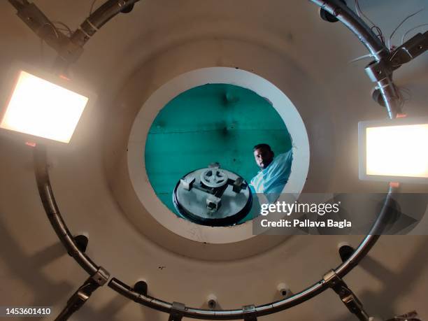 Inside look at the Indian deep ocean exploration vehicle under development as part of Samudrayaan program a part of deep ocean mission, seen on...