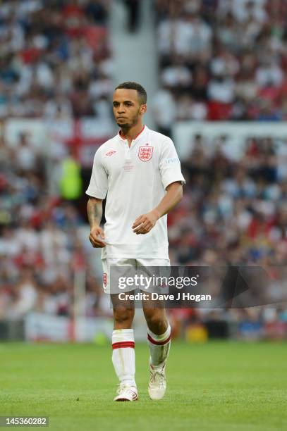 Aston Merrygold attends Soccer Aid 2012 in aid of Unicef at Old Trafford on May 27, 2012 in Manchester, England.