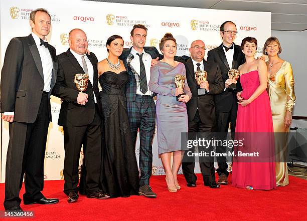 Winners for Best Mini Series for 'This Is England '88' Mark Herbert, Vicky McClure, Joseph Gilgun, Rebekah Wray-Rogers, Shane Meadows, Jack Thorne...
