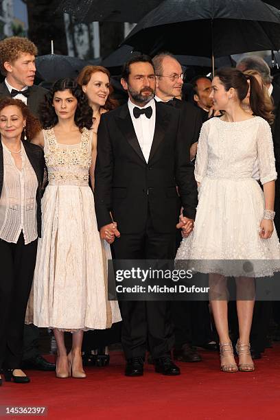 Anais Demoustier, Gilles Lellouche and Audry Tautou attend the Closing Ceremony and 'Therese Desqueyroux' premiere during the 65th Annual Cannes Film...