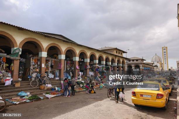 View of the Shuq in the city center on December 31, 2022 in Asmara, Eritrea. The Shuq is a large open air market that covers several city blocks and...