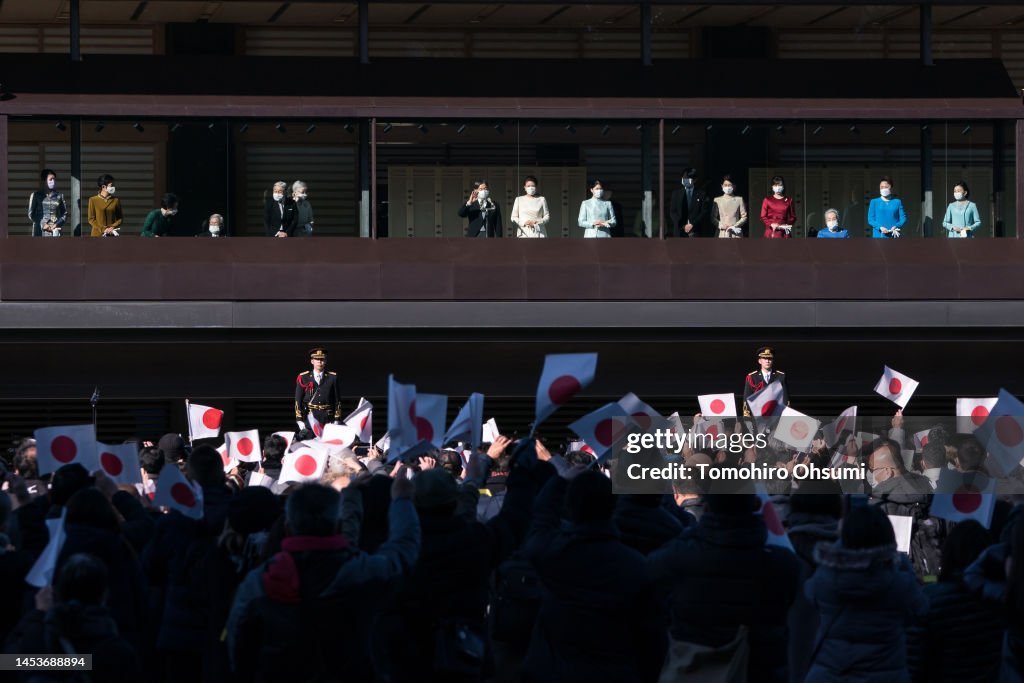 Japan's Imperial Family Makes New Year Appearance