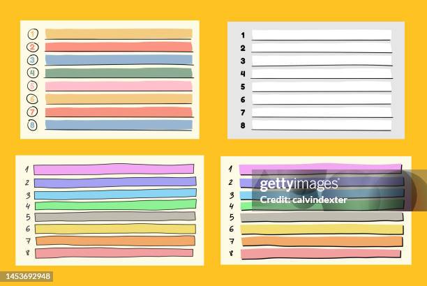 Personal List To Do List And Personal Organizer Designs High-Res Vector Graphic ...