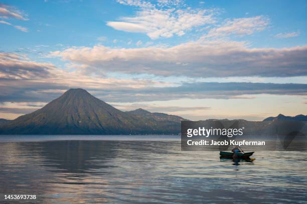 lake atitlan in guatemala - panajachel stock pictures, royalty-free photos & images