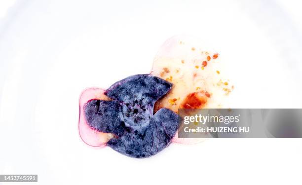 fresh blue berry crushed and juicy - compact stock pictures, royalty-free photos & images