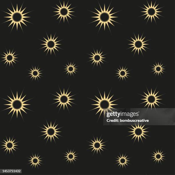 star or sun pattern - flare stack stock illustrations