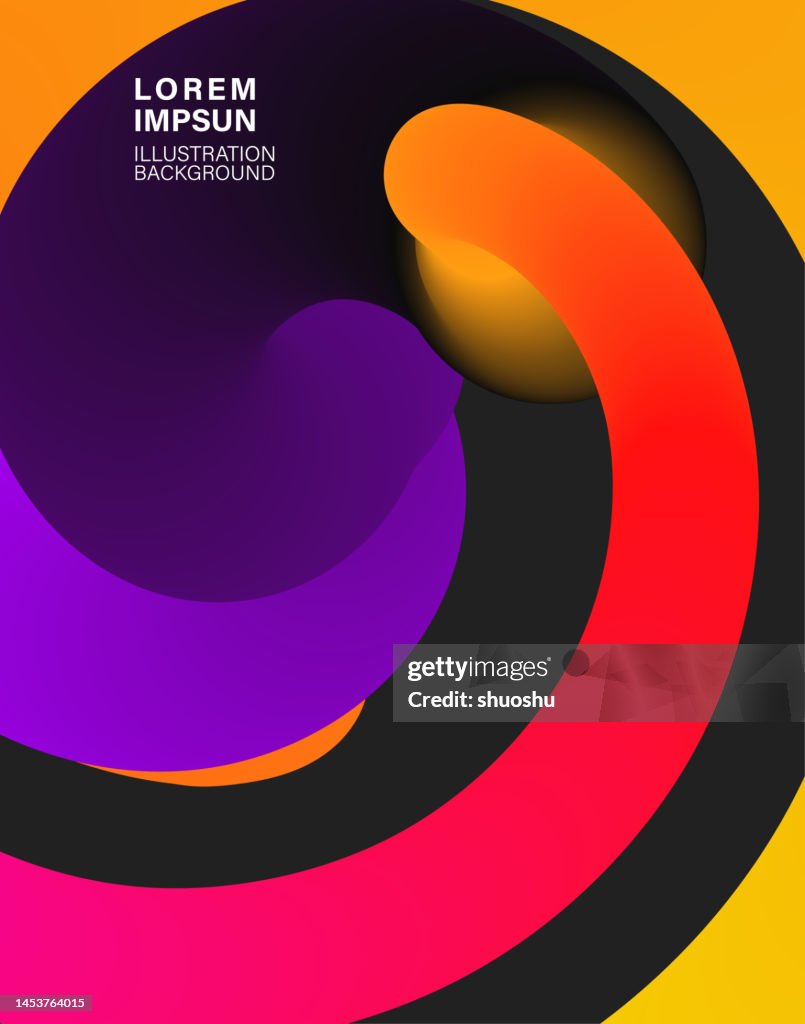 Neon Ribbon Abstract Abstract Neon Curve Motion Ribbon Gradient Poster Background High-Res ...