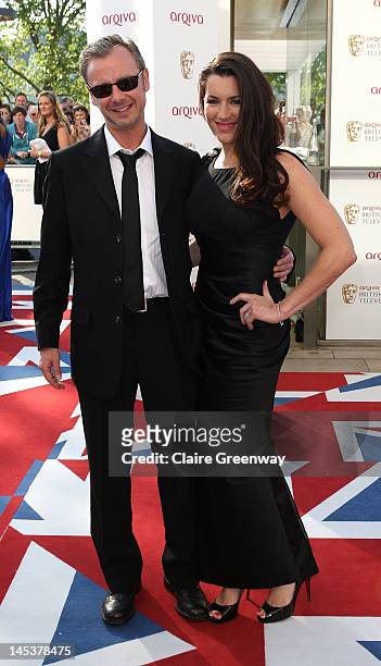 Actors John Simm and wife Kate Magowan attend The Arqiva British Academy Television Awards 2012 at The Royal Festival Hall on May 27, 2012 in London,...