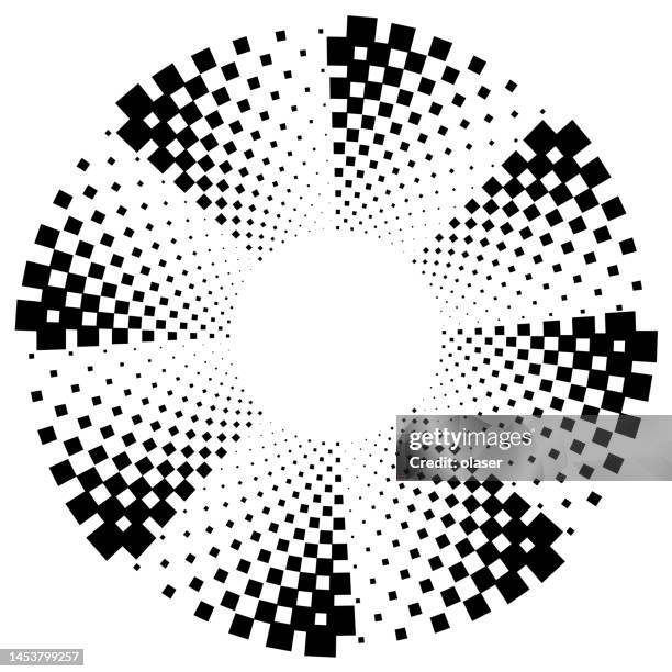 squares in eight turning sections - propeller stock illustrations