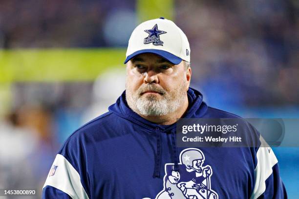 Head Coach Mike McCarthy of the Dallas Cowboys walks to the locker room before a game against the Tennessee Titans at Nissan Stadium on December 29,...