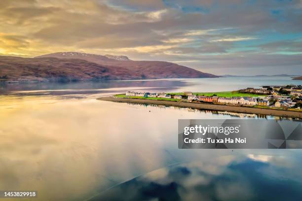 peaceful ullapool village - north coast 500 stock pictures, royalty-free photos & images