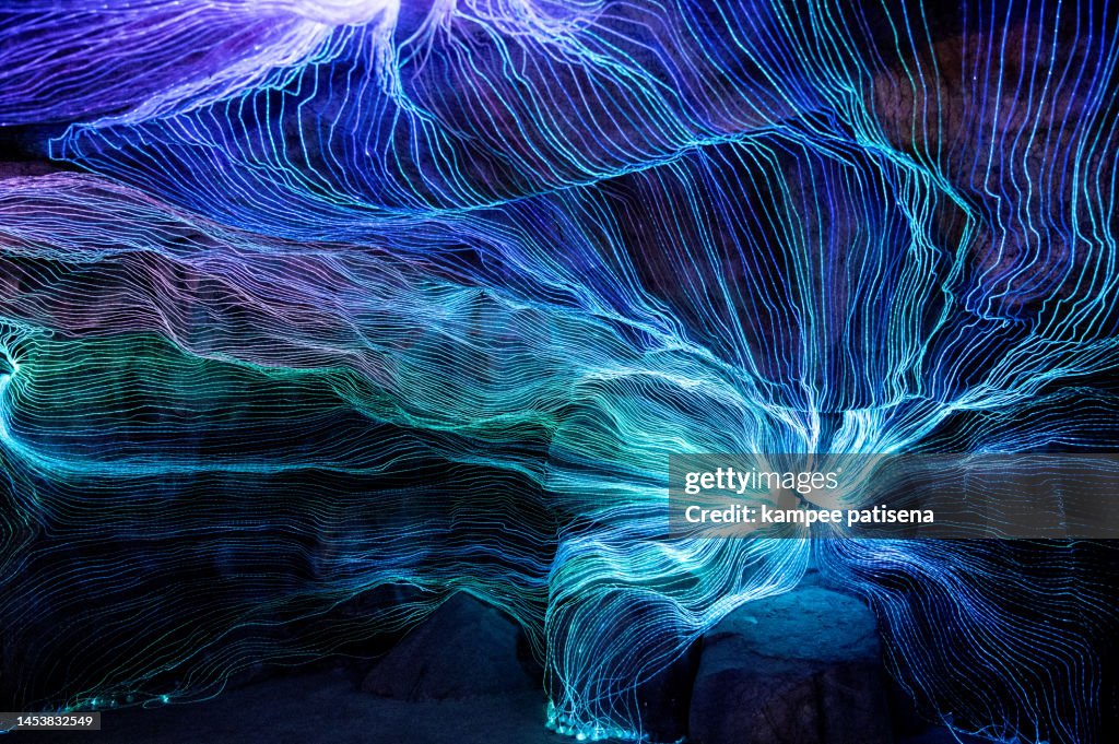 Abstract Illuminated Light festival Background