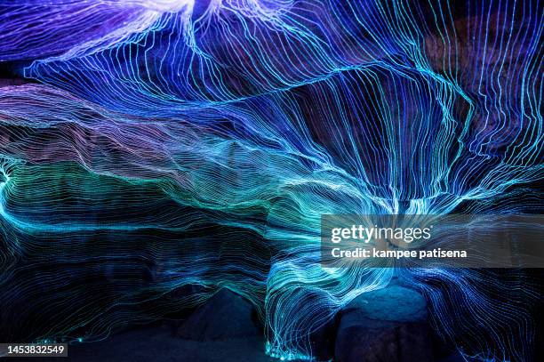 abstract illuminated light festival background - the future of everything festival stock pictures, royalty-free photos & images