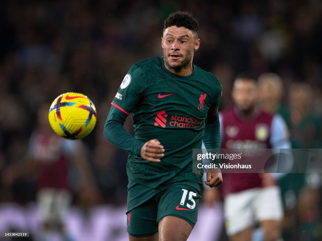 Alex Oxlade-Chamberlain of Liverpool in action during the Premier