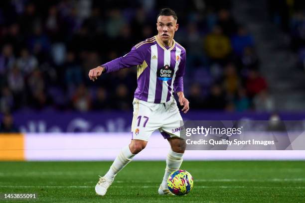 Roque Mesa of Real Valladolid CF looks on during the LaLiga Santander match between Real Valladolid CF and Real Madrid CF at Estadio Municipal Jose...