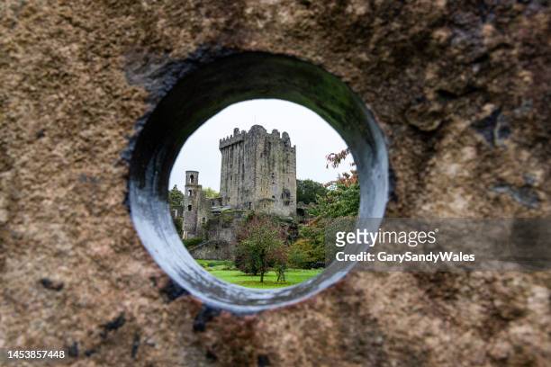 blarney castle is a medieval stronghold in blarney, near cork, ireland. - blarney castle stock pictures, royalty-free photos & images