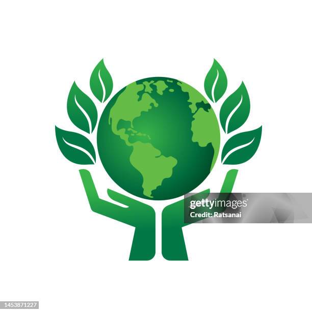 save the world - save planet stock illustrations