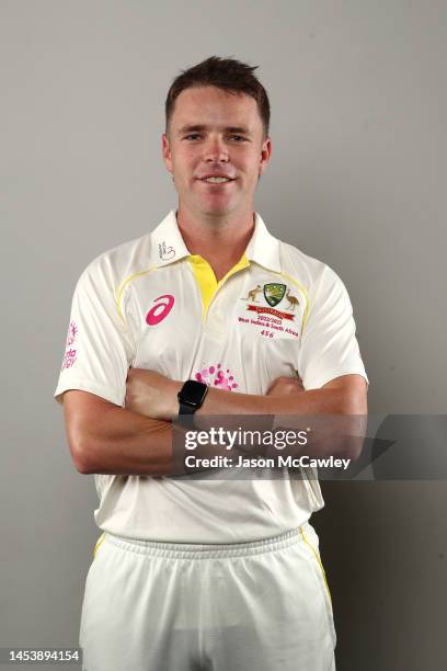 Marcus Harris of Australia poses during a headshots session at Sydney Cricket Ground on September 14, 2022 in Sydney, Australia.