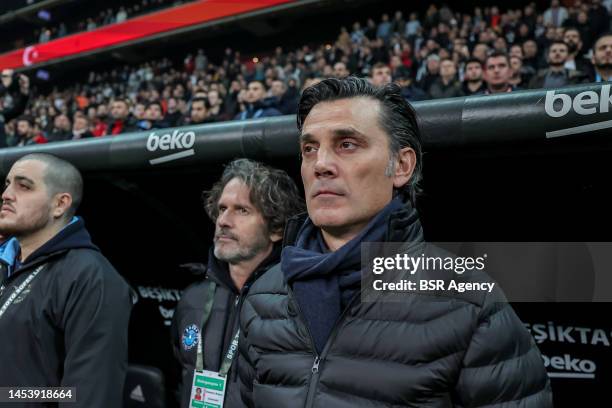 Head-coach Vincenzo Montella of Adana Demirspor during the Turkish Super Lig match between Besiktas and Adana Demirspor at Stadion Vodafone Park on...