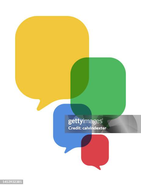 stockillustraties, clipart, cartoons en iconen met speech bubbles - luisteren