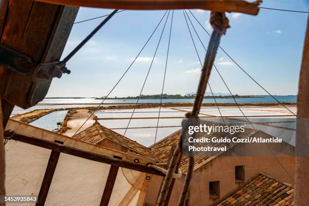 sicily, saline ettore & infersa - marsala stock pictures, royalty-free photos & images