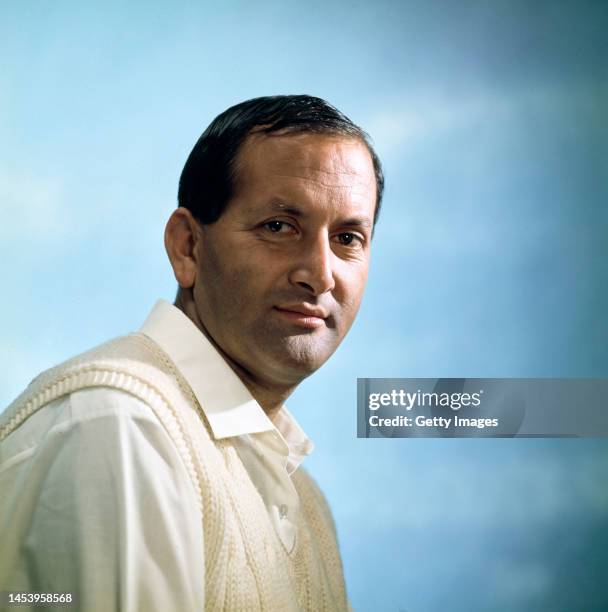 Worcestershire and England cricketer Basil D'Oliveira pictured for a portrait circa 1966 in England.