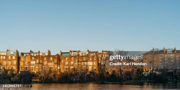 london houses at sunset, hampstead - sunset stock pictures, royalty-free photos & images