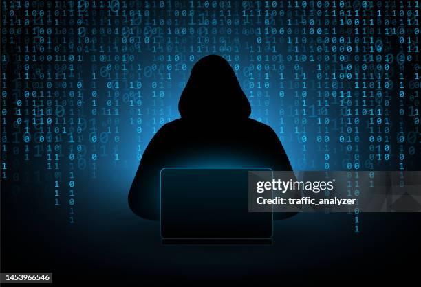 hacker in a hoodie - black market stock illustrations