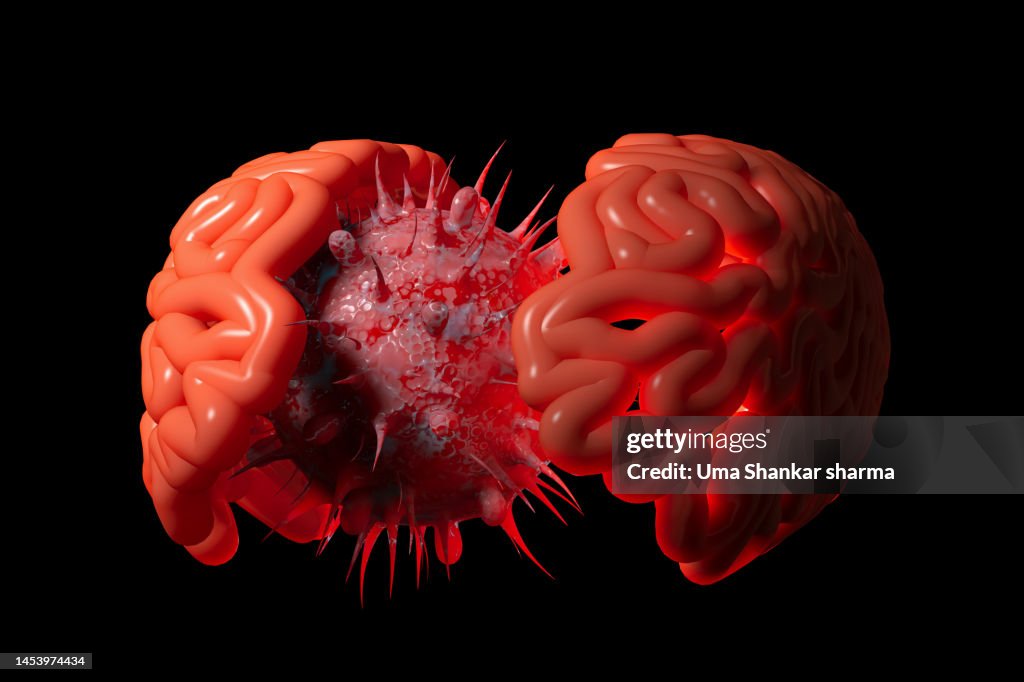 Subvariant of Omicron Covid-19 inside Human Brain.
