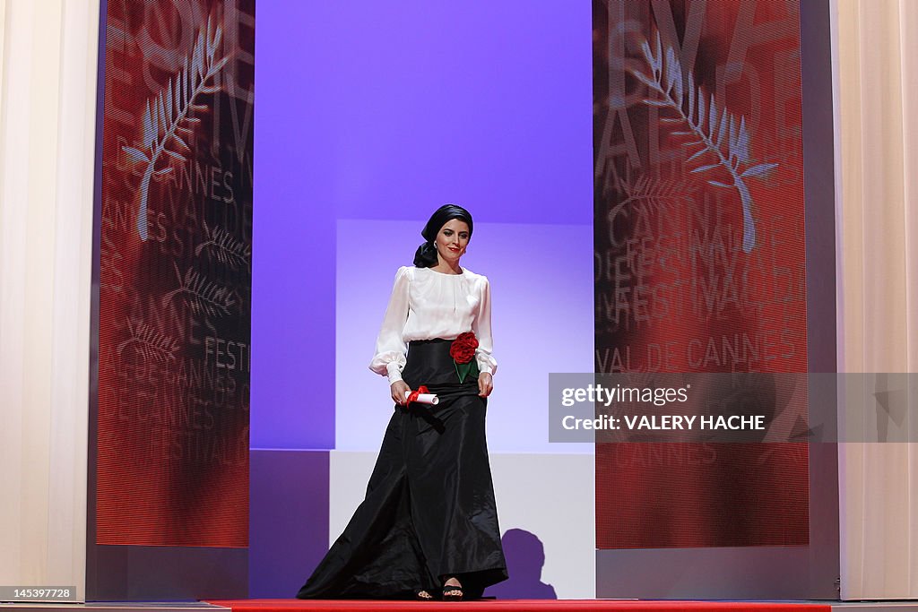 Iranian actress Leila Hatami arrives on 