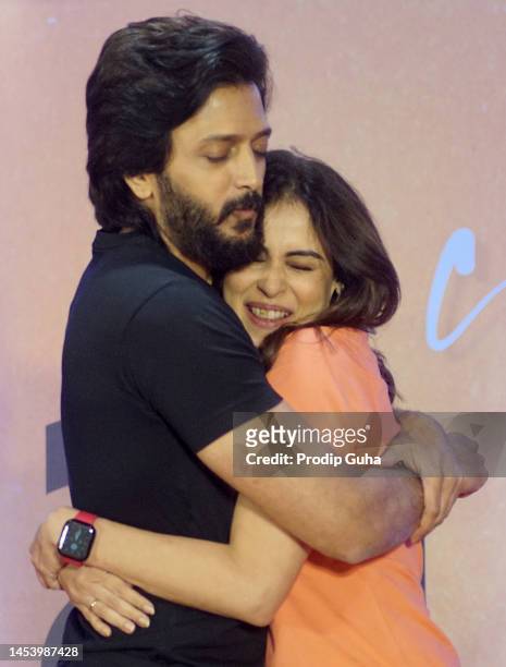Riteish Deshmukh and Genelia D'Souza celebrate 20 years in the film industry on January 03, 2023 in Mumbai, India
