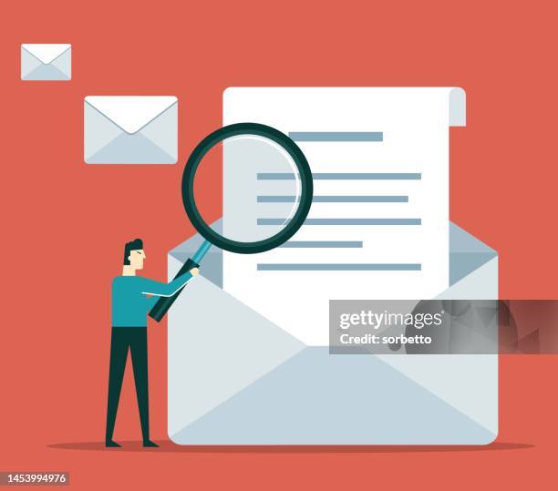 you've got mail - businessman - inside mailbox stock illustrations