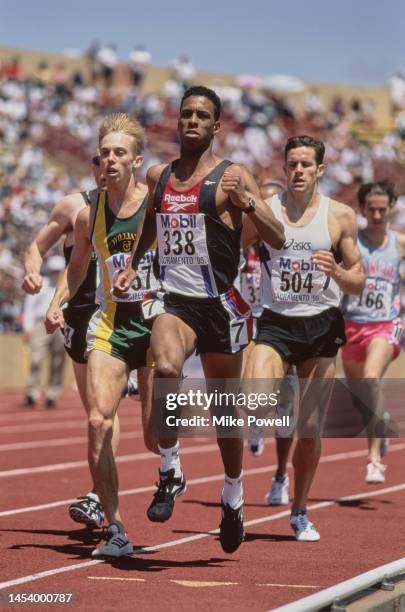 Steve Holman fom the United States running in the Men's 1500 metre race during the Mobil United States Outdoor Track and Field Championships on 25th...